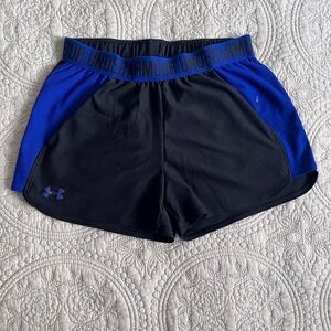 Under Armour Women's Athletic Shorts in Black and Blue